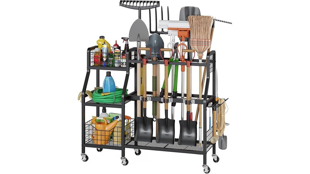 mobile garden tool storage