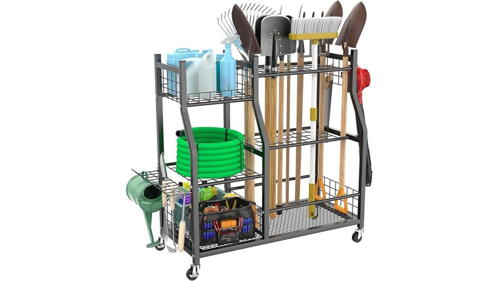 mobile garden tool storage