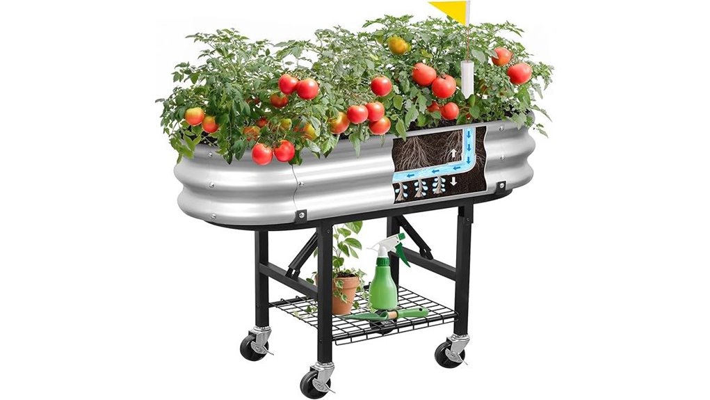 mobile self watering planter box