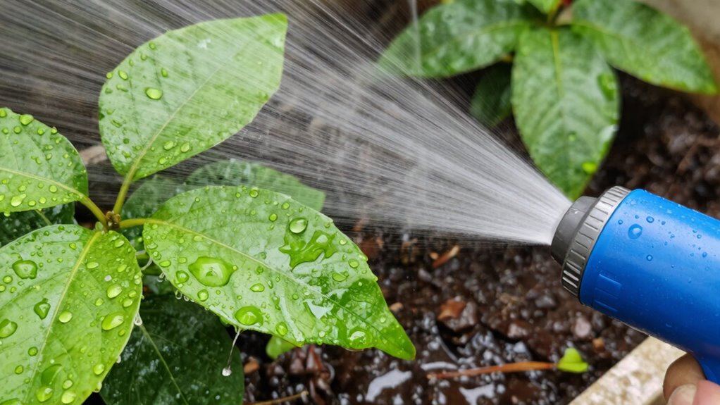 morning watering for roots