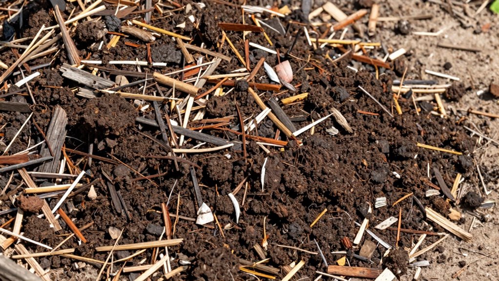 mulch retains moisture nourishes microbes