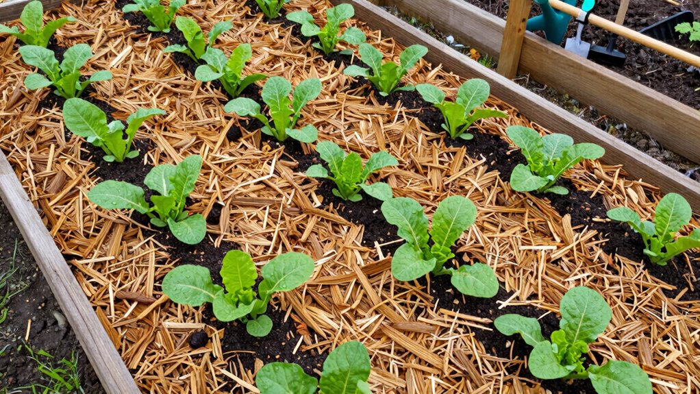 mulch retains soil moisture