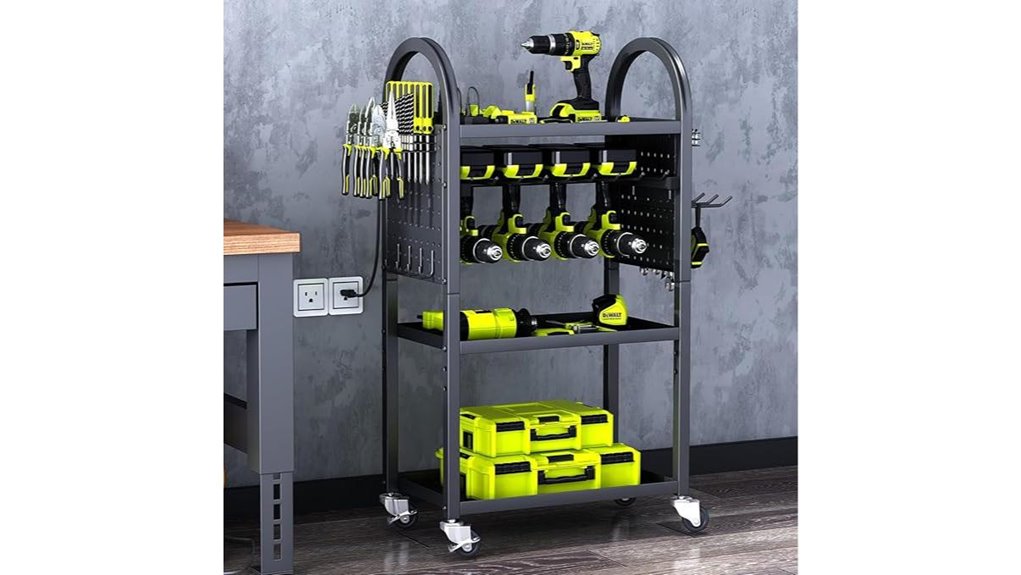 multi tiered mobile tool organizer