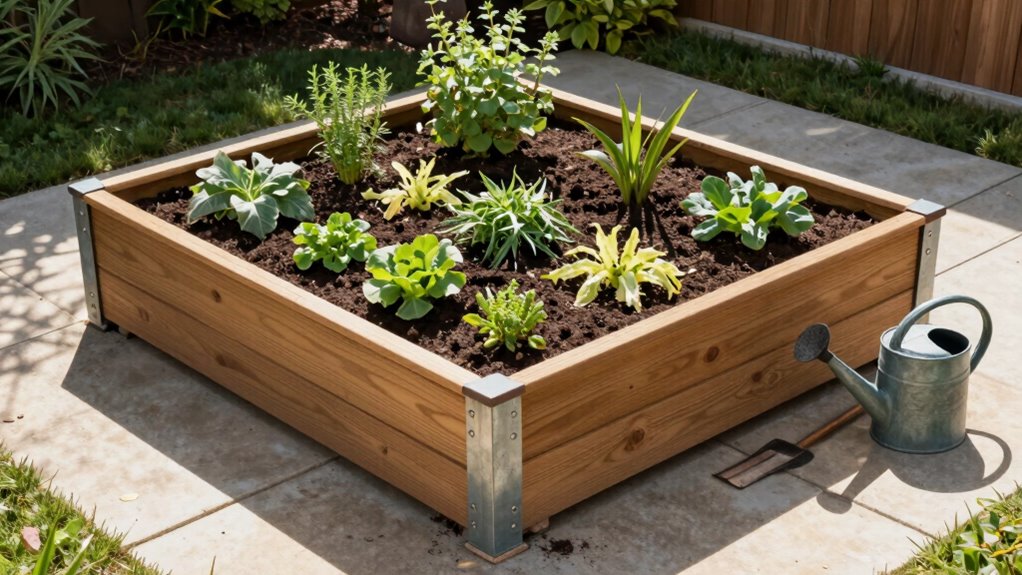 optimal raised bed placement