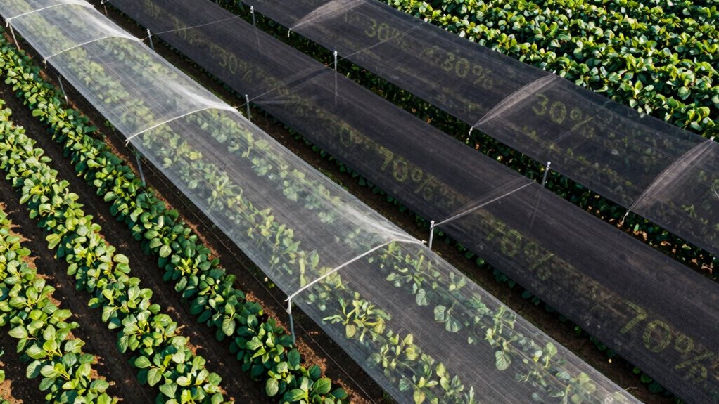 optimal shade for crops