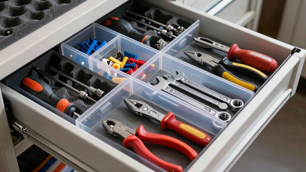 organize drawers with dividers
