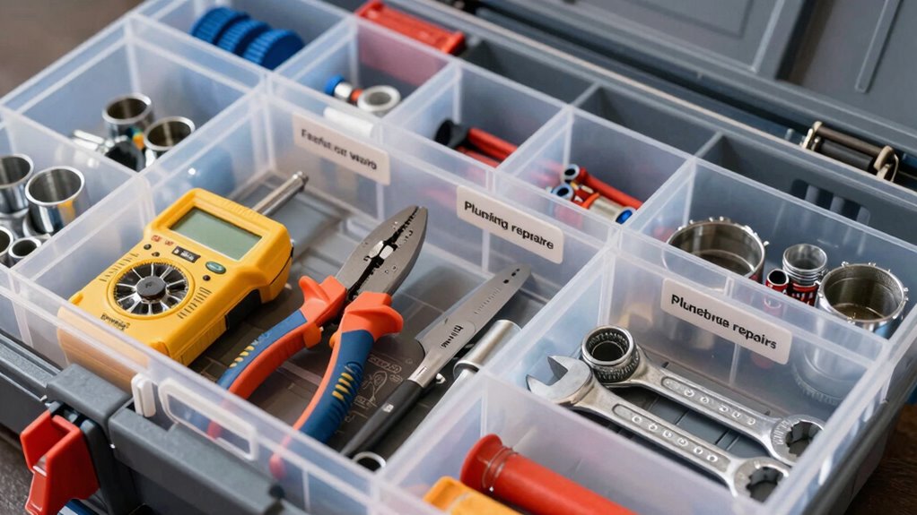 organized toolbox project zones