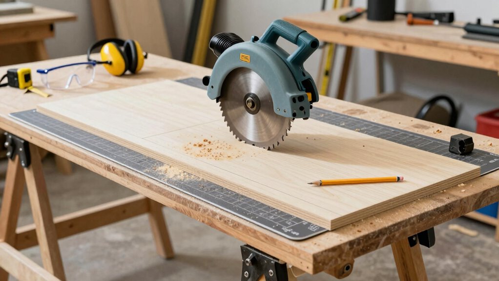 organized workspace and tools