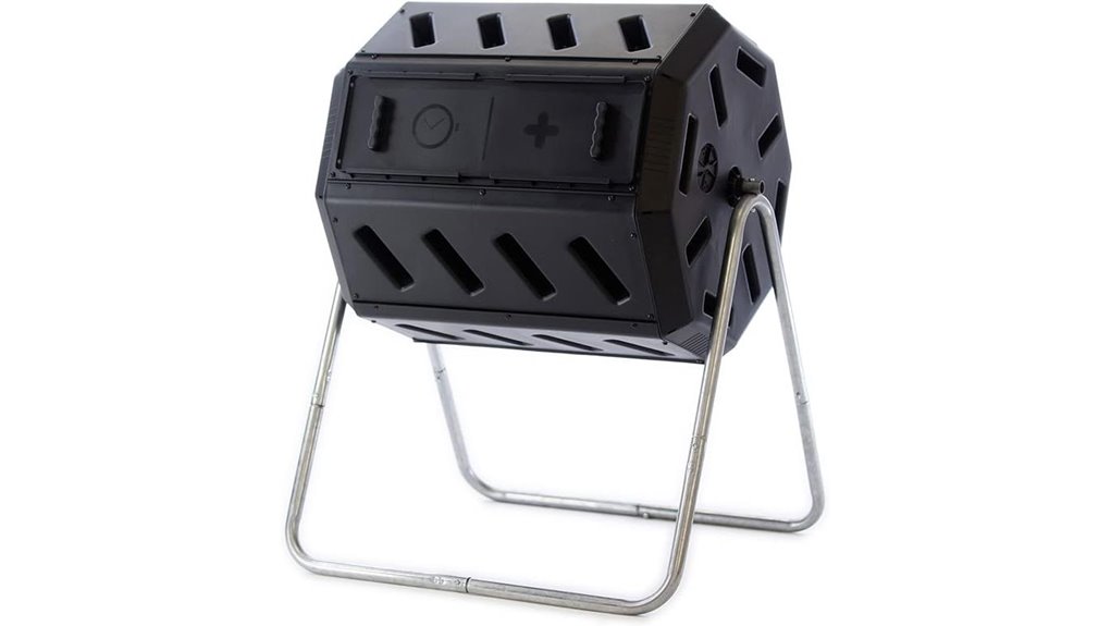 outdoor dual chamber composter