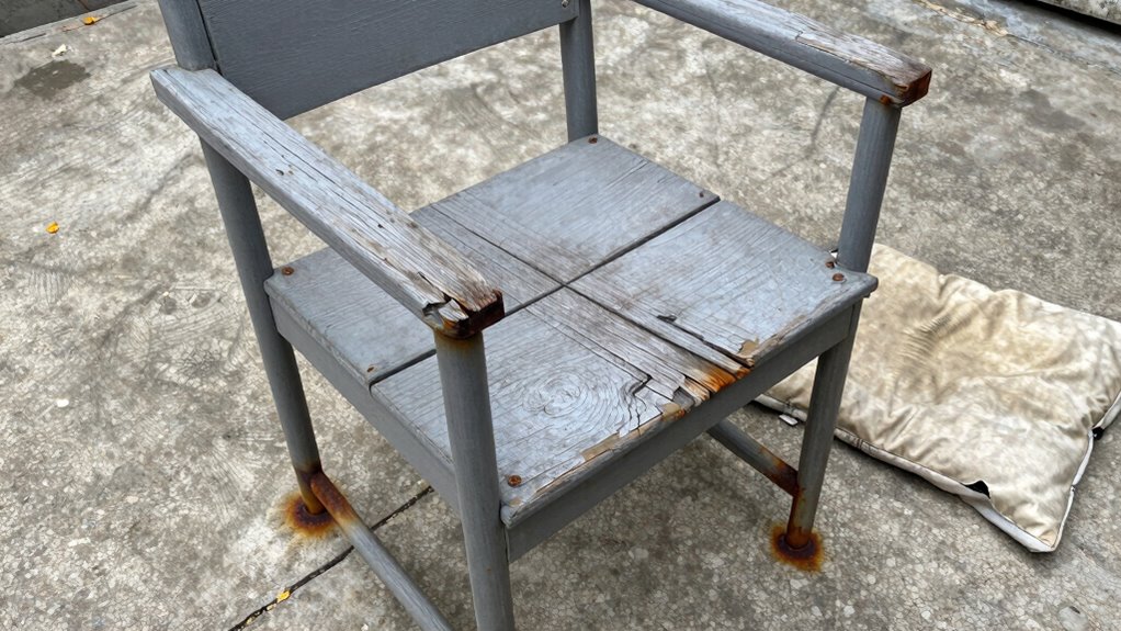 outdoor wood furniture deterioration