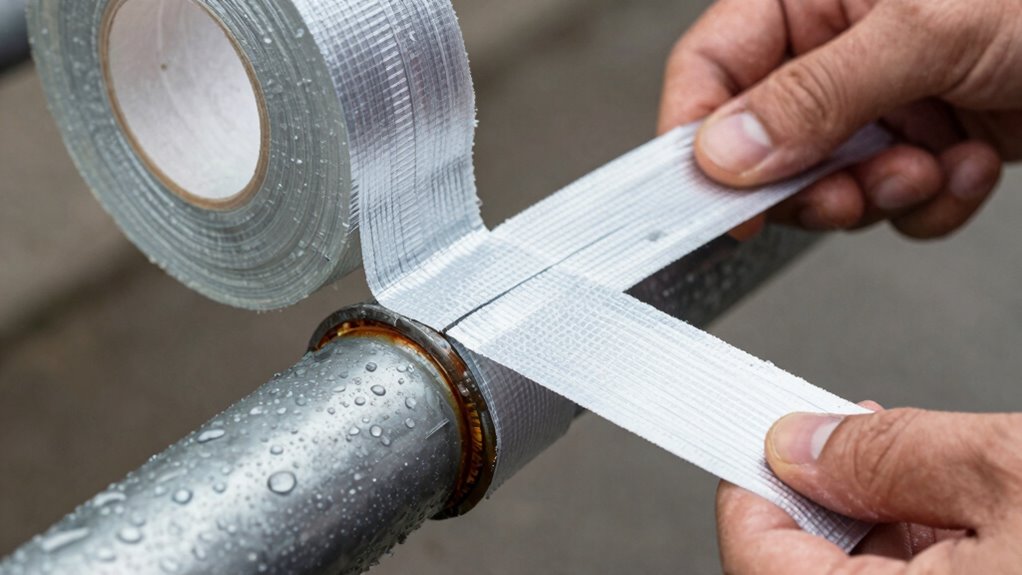 pipe wrap tape application