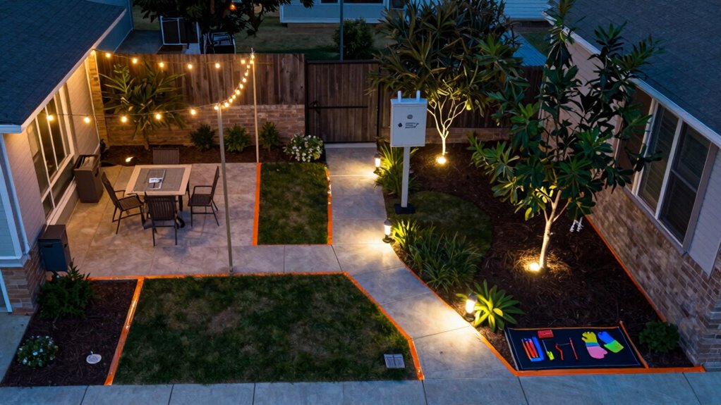 plan lighting zones safely