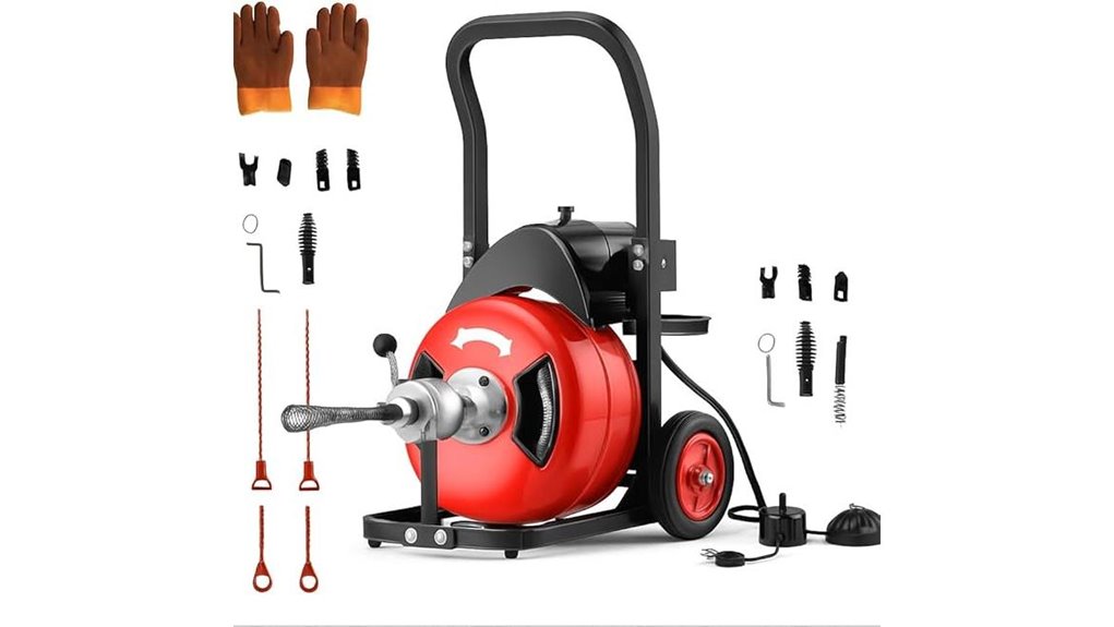 portable drain cleaning device