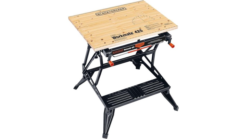 portable folding workbench system
