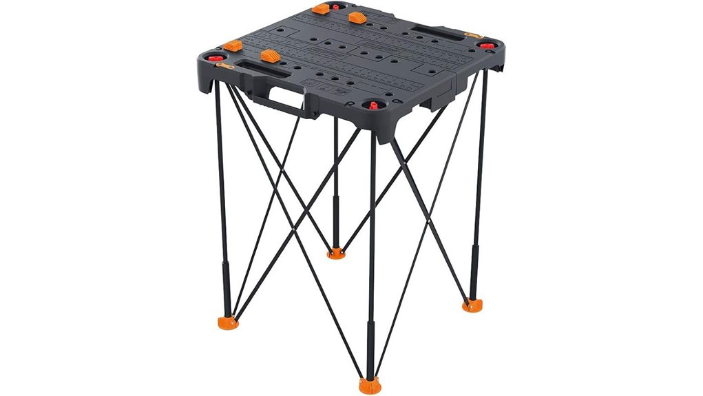 portable folding workbench table