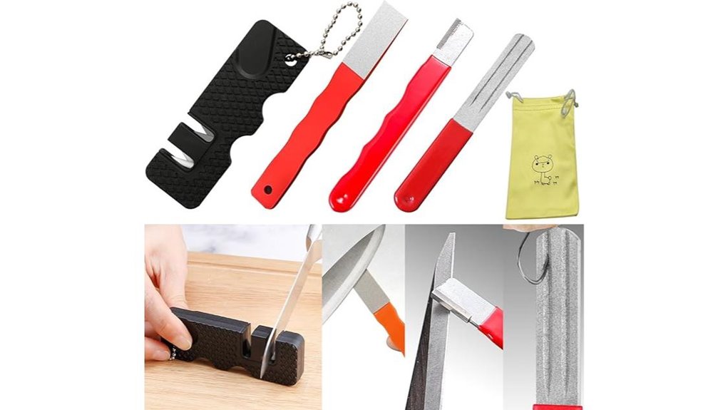 portable garden tool sharpener