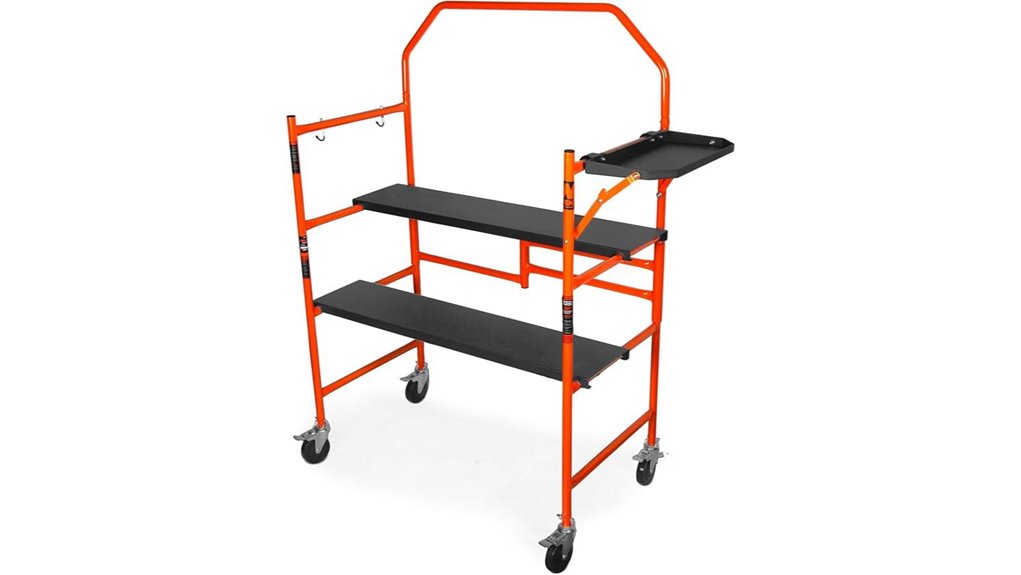 portable scaffolding with safety