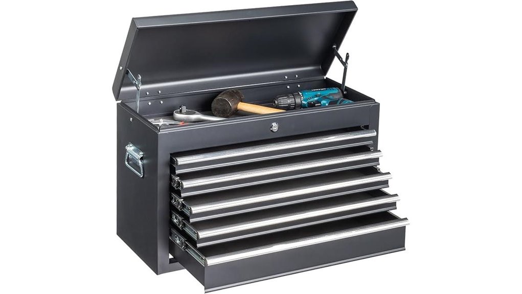 portable toolbox with drawers