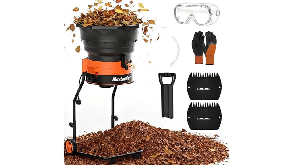 powerful electric leaf mulcher