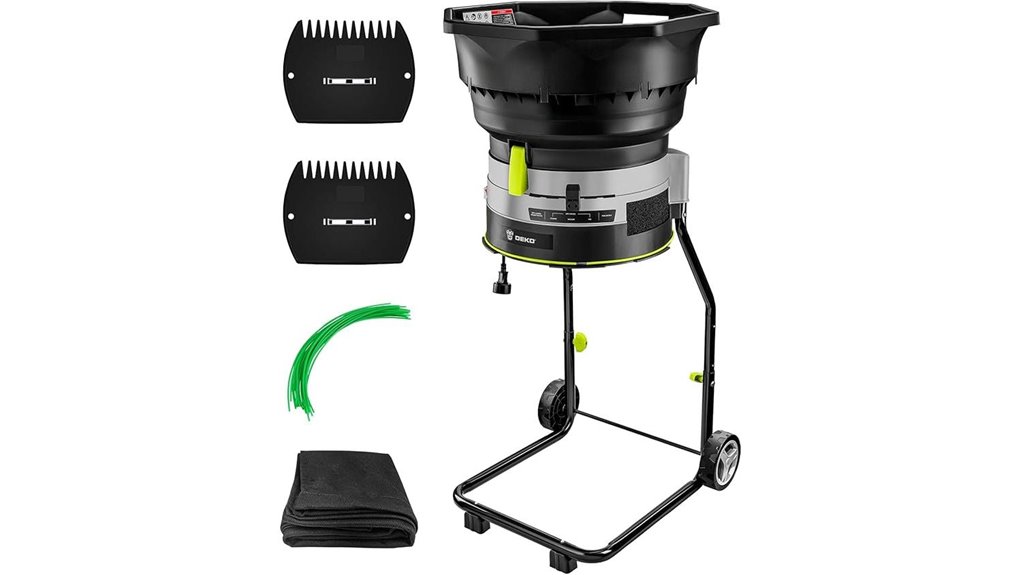 powerful leaf mulcher shredder