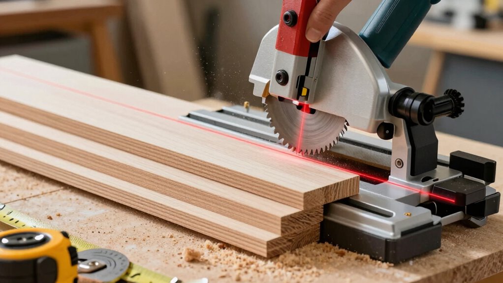 precise miter and bevel adjustments