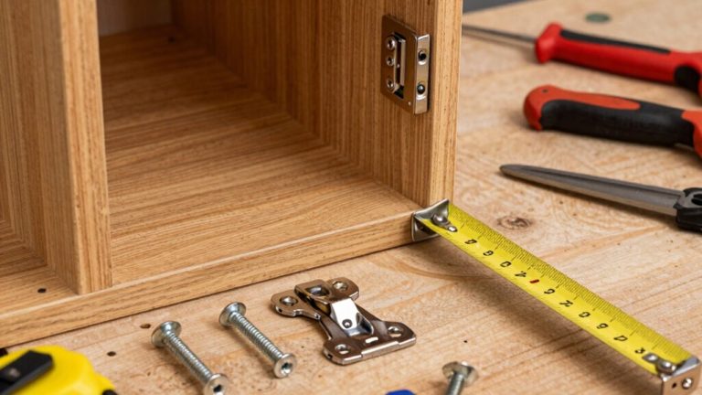 precisely install cabinet hinges