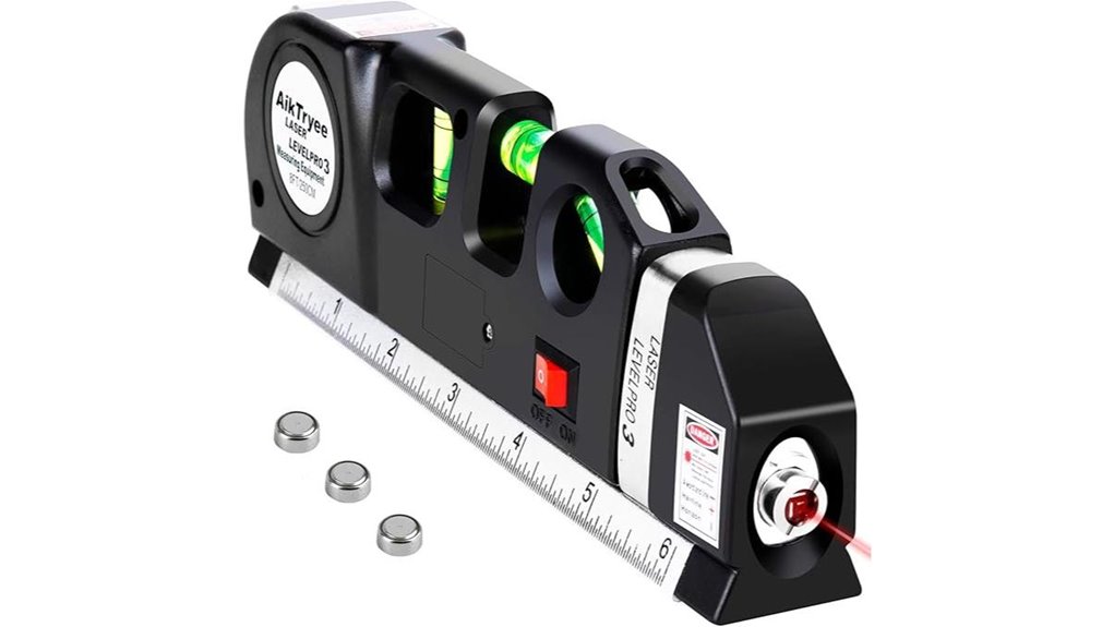 precision leveling tool with measuring