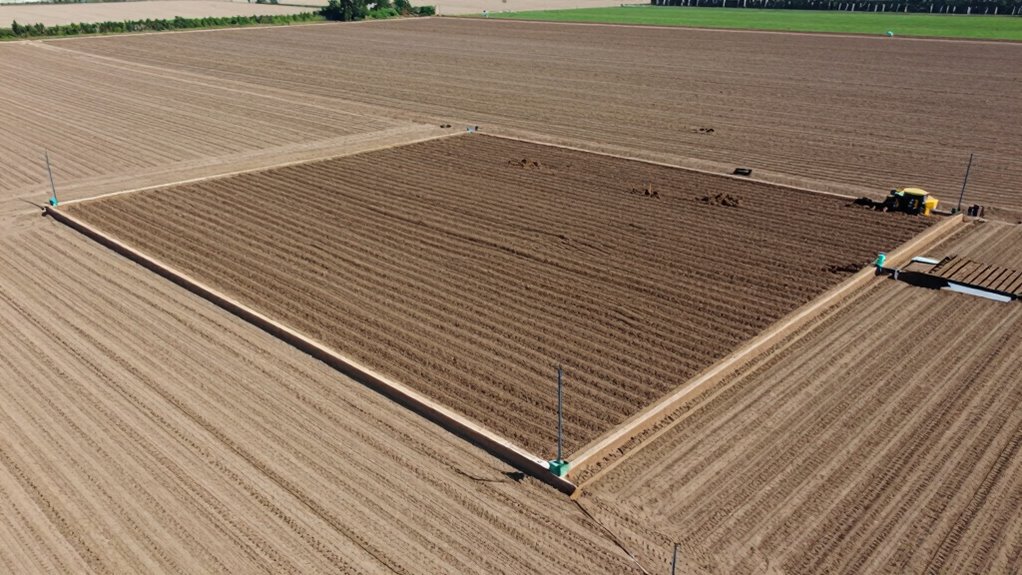 prepare and level ground