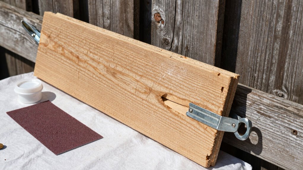 prepare wood surfaces thoroughly