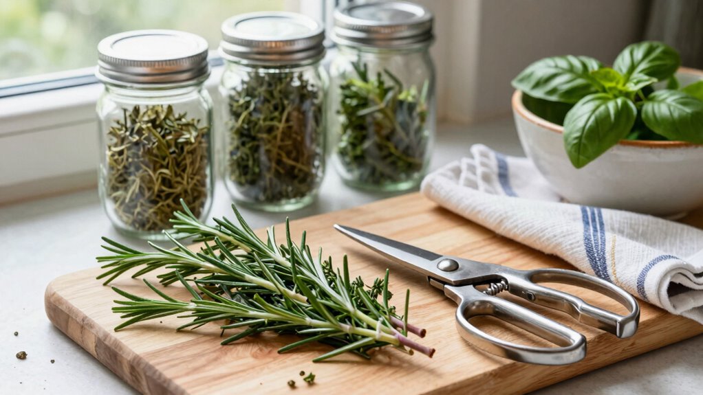 preserve herbs by drying