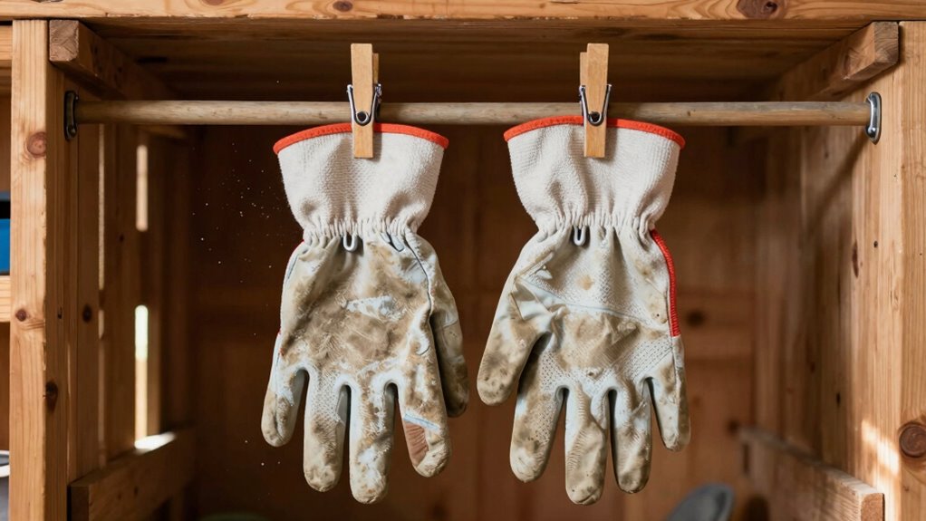 properly store garden gloves