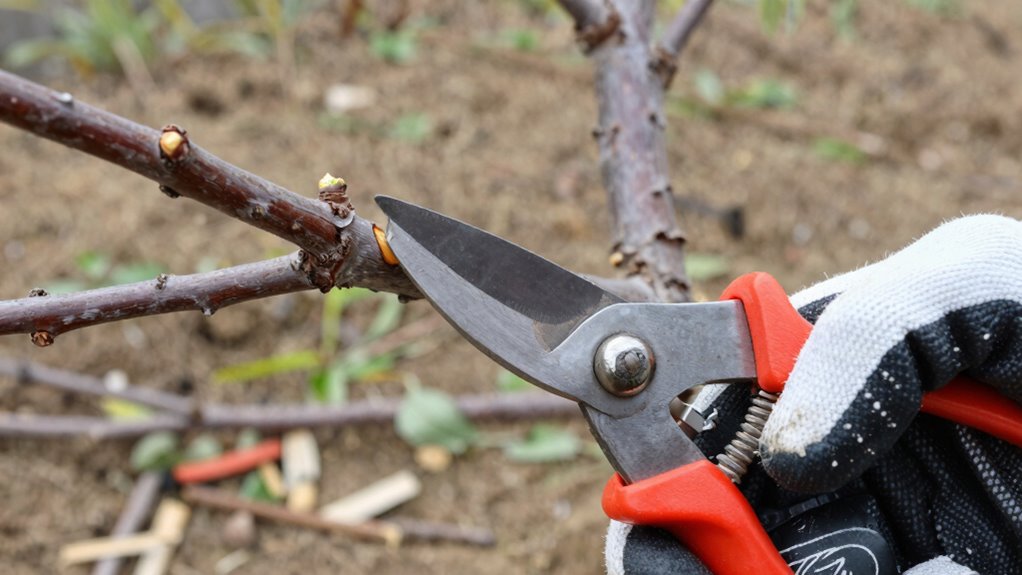 prune stone fruits carefully
