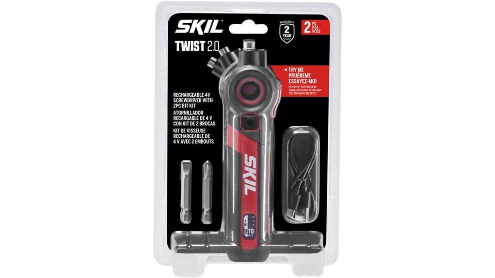 rechargeable screwdriver with bits