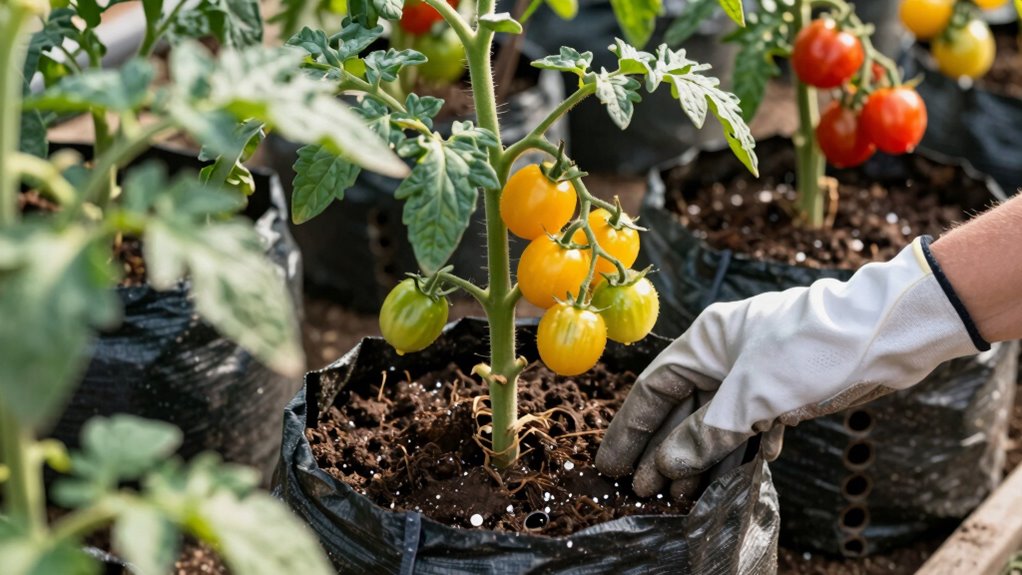 regular fertilization for tomatoes