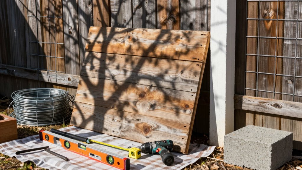 regular garden fence maintenance