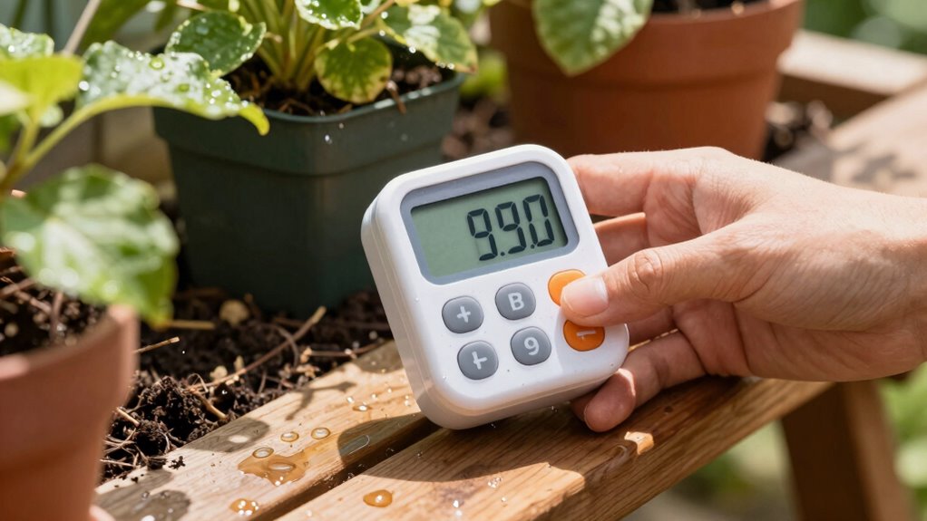 regular watering timer adjustments