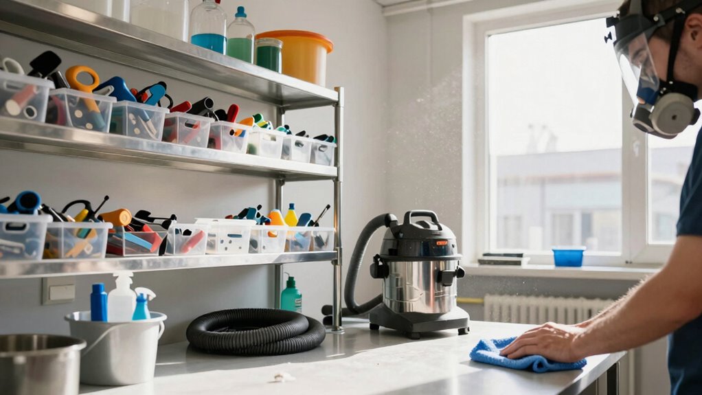 regular workshop cleanup schedule