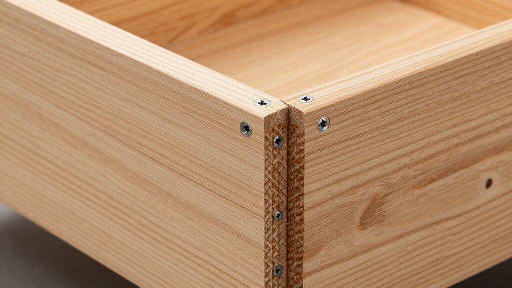 reinforce joints with screws