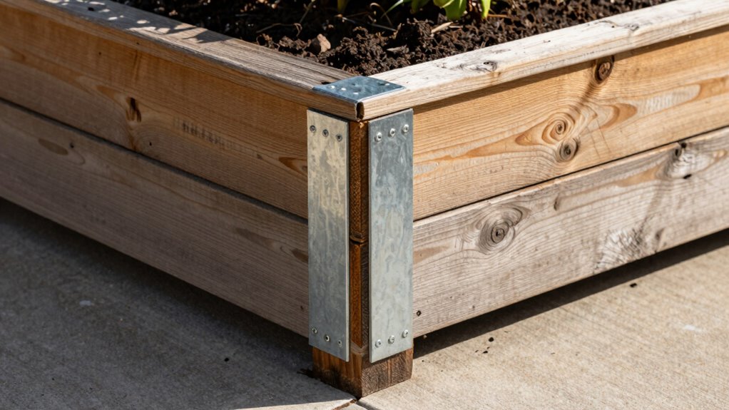 reinforce planter joint corners