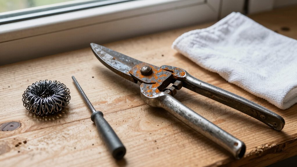 remove rust before sharpening