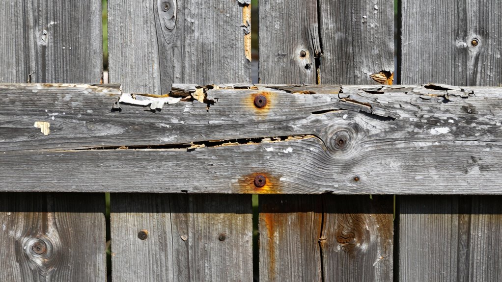 repair split fence rails