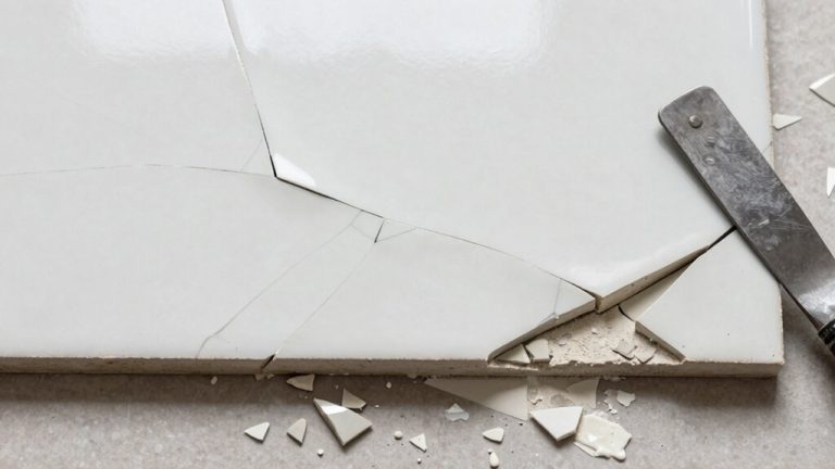 repairing cracked tiles