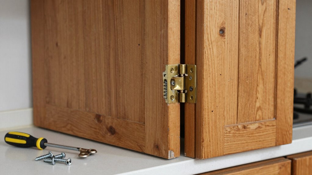 replace cabinet door hinges
