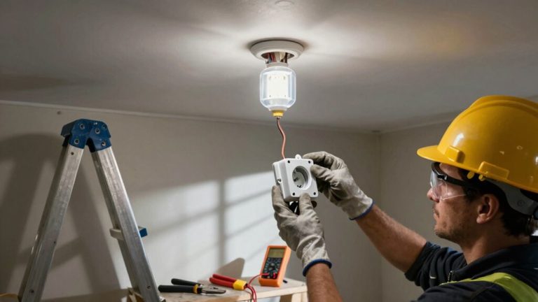 replace light fixture safely