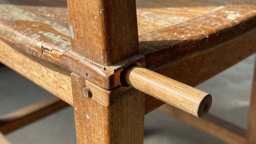 replace wooden dowels carefully