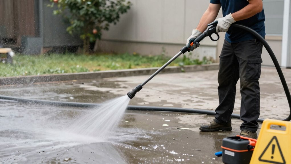 respect pressure washer safety