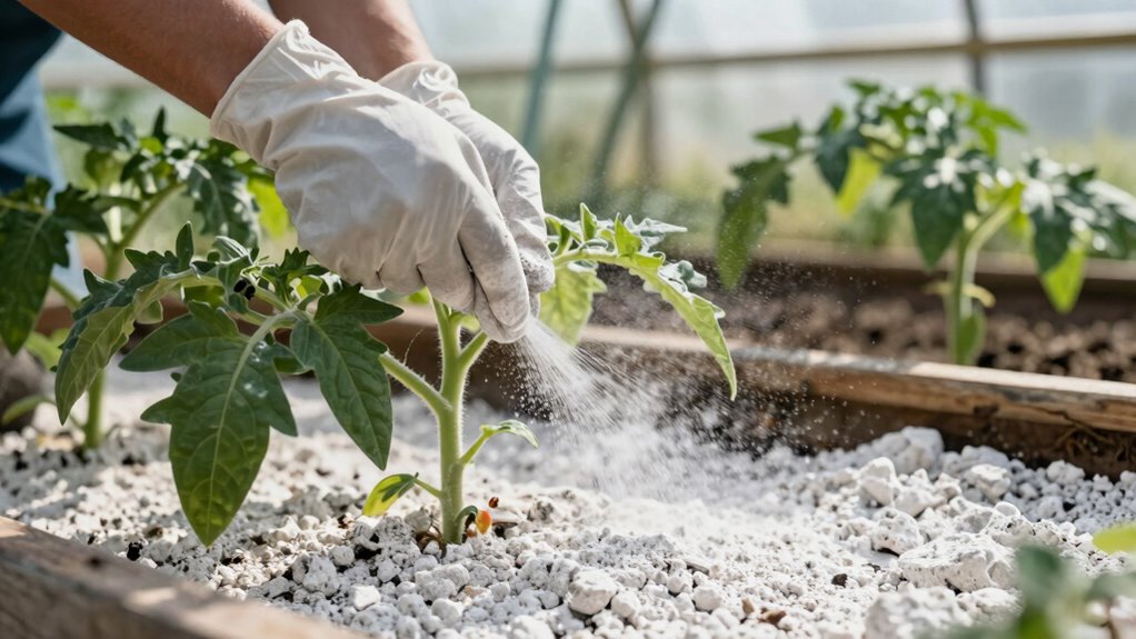 safe diatomaceous earth application