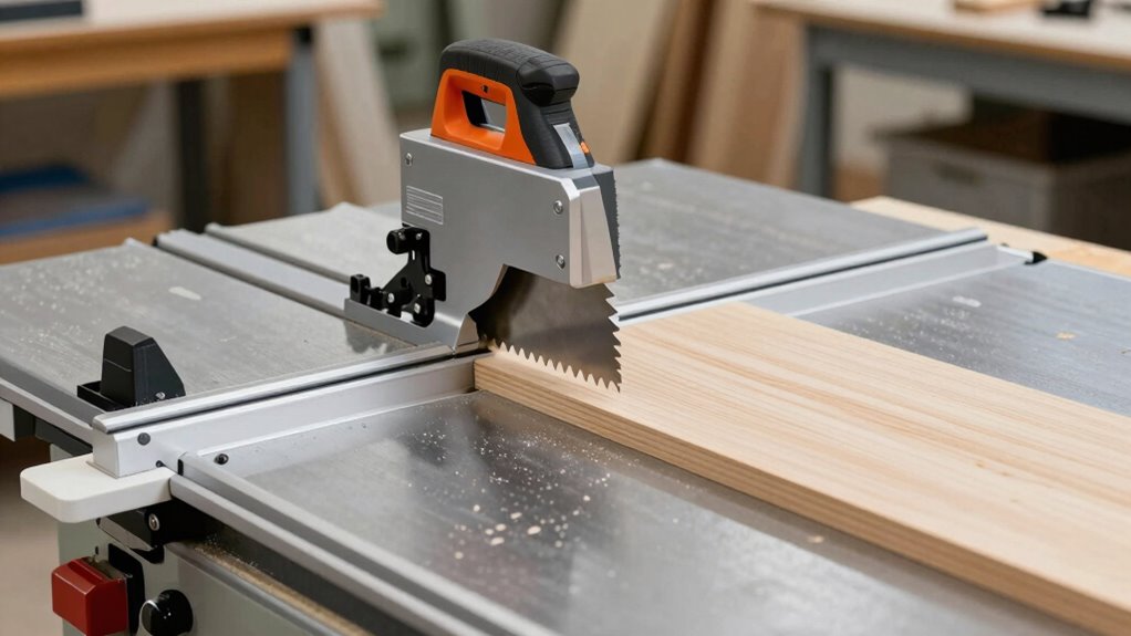 safe table saw setup