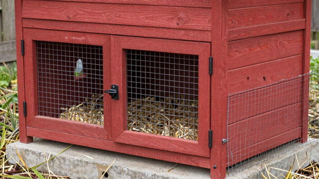 secure and accessible coop doors
