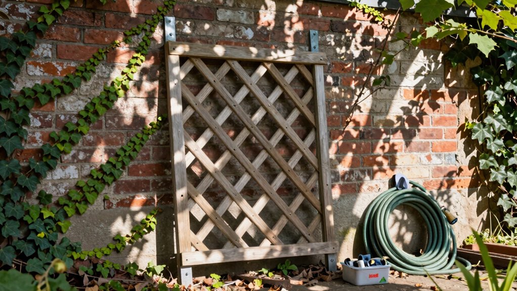 secure trellis with proper fasteners